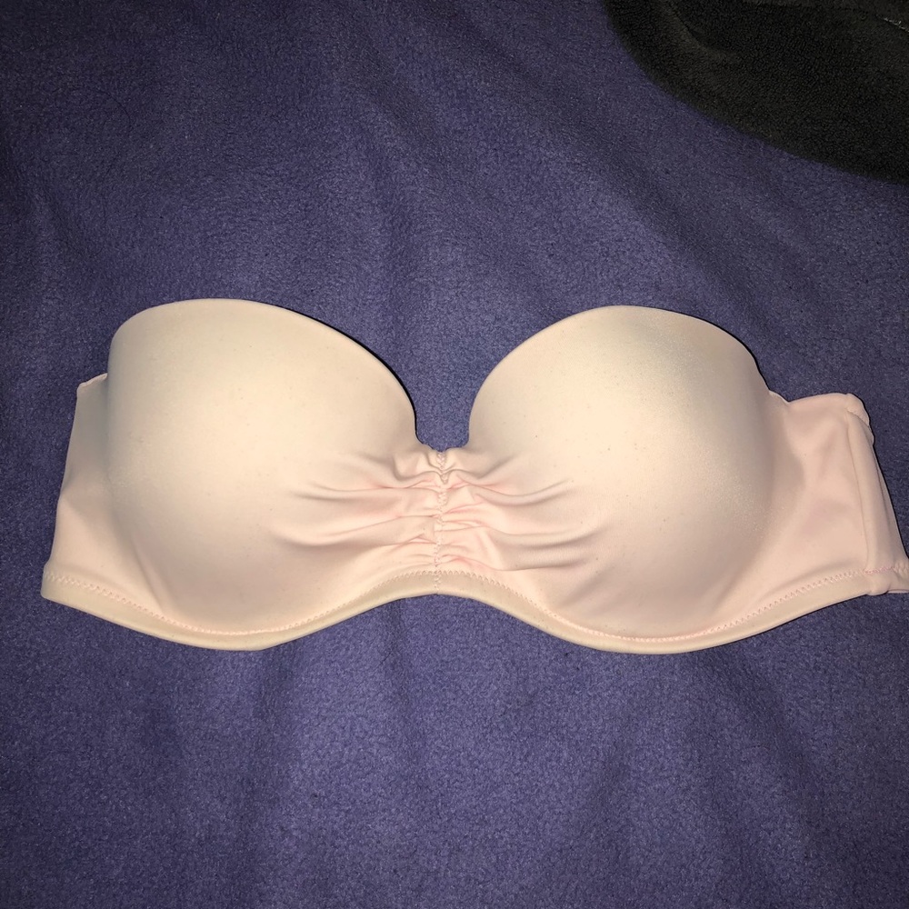 Pink Strapless Swimsuit